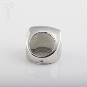 Porcelain ring in sterling silver 925m / m - 1