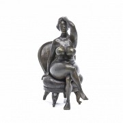 Laszlo Tibay (1962) “Femme assise”
