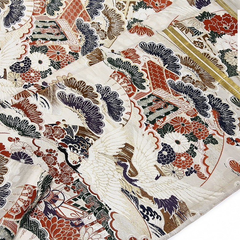 Silk obi, late 19th century.