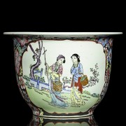 Porcelain flowerpot and dish, 20th century - 6