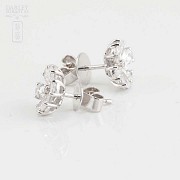 18k white gold earrings and diamonds - 2