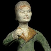 Figura de cerámica sancai 