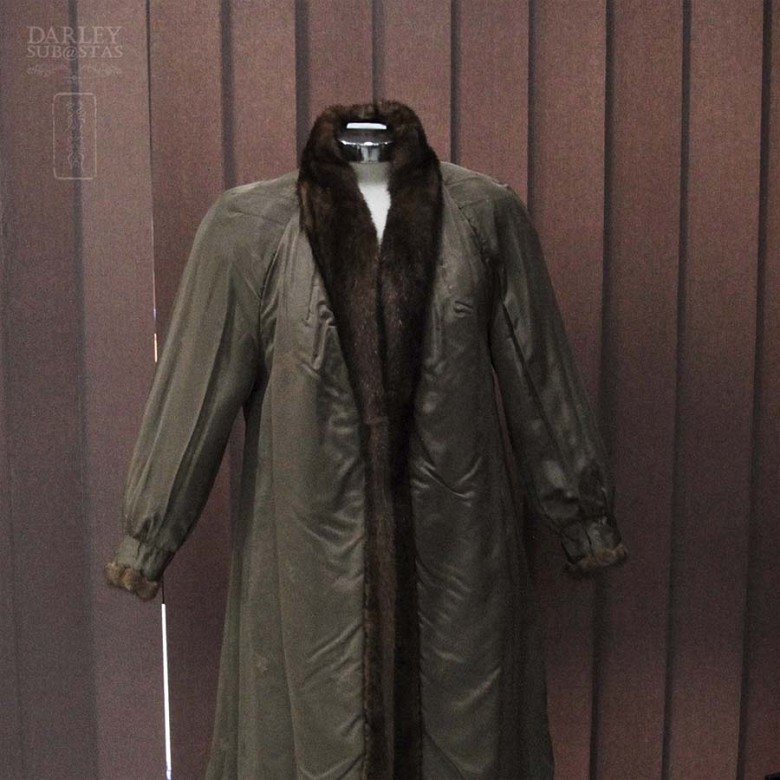 Precioso abrigo de visón marrón oscuro - 10