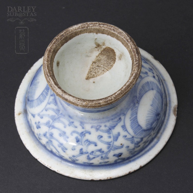 Copa de cerámica Bonita pieza de cerámica Antigua China. - 1