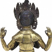 A bronze figure of 