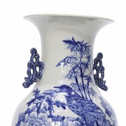 Chinese vase with celadon background and bird, 19th - 20th century - 4