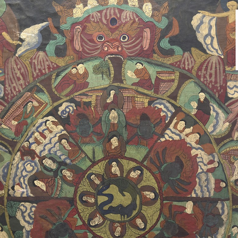 Thangka tibetano, s.XIX 