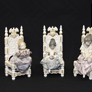 Three porcelain figurines of Lladró 