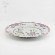 18th century pink dish - 2