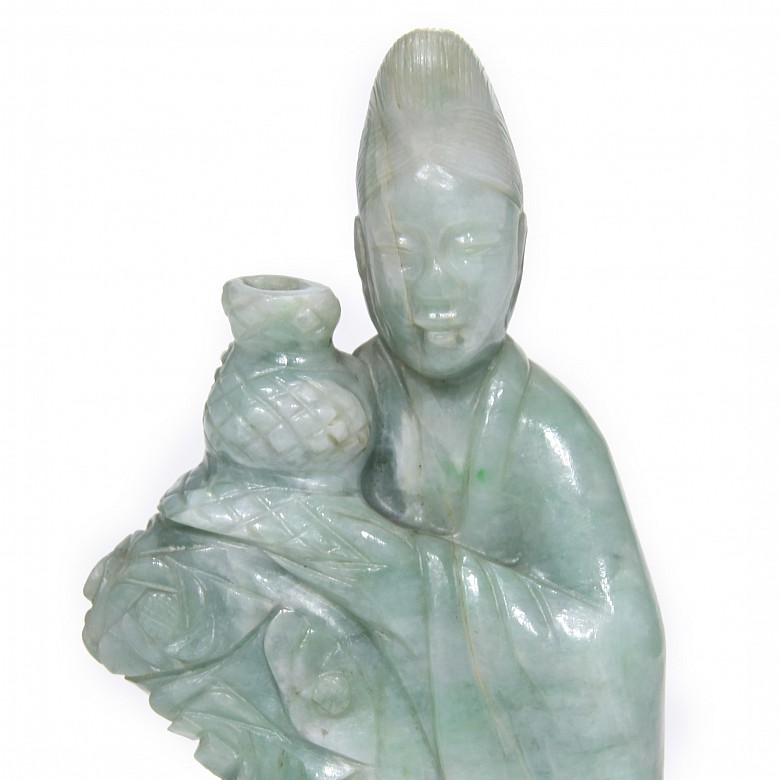 Lot of two jade figurines, 20th century - 6