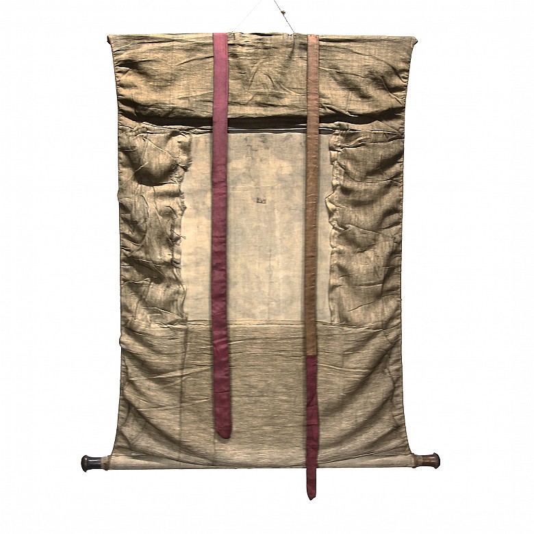 Tibetan silk thangka, 19th c. - 3