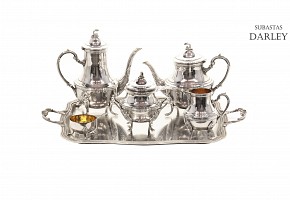 路易十五風格的全銀茶具