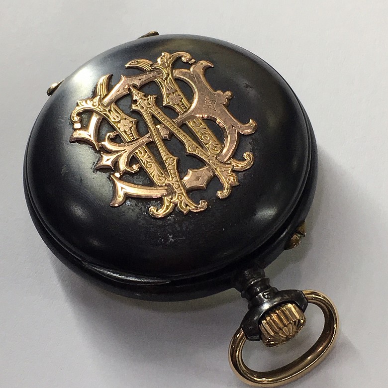 Pocket watch coltbert numbering with two windows, - 2