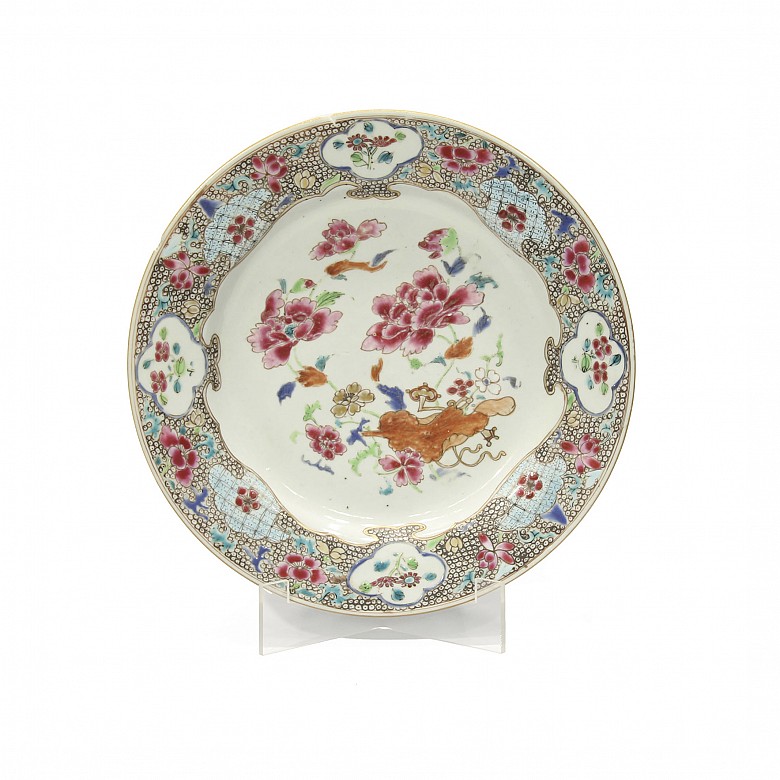 Plato de porcelana china, s.XVIII