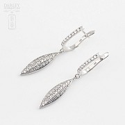 earrings with zirconia  925 sterling silver - 2