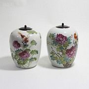 Bonita pareja de jarrones chinos - 6