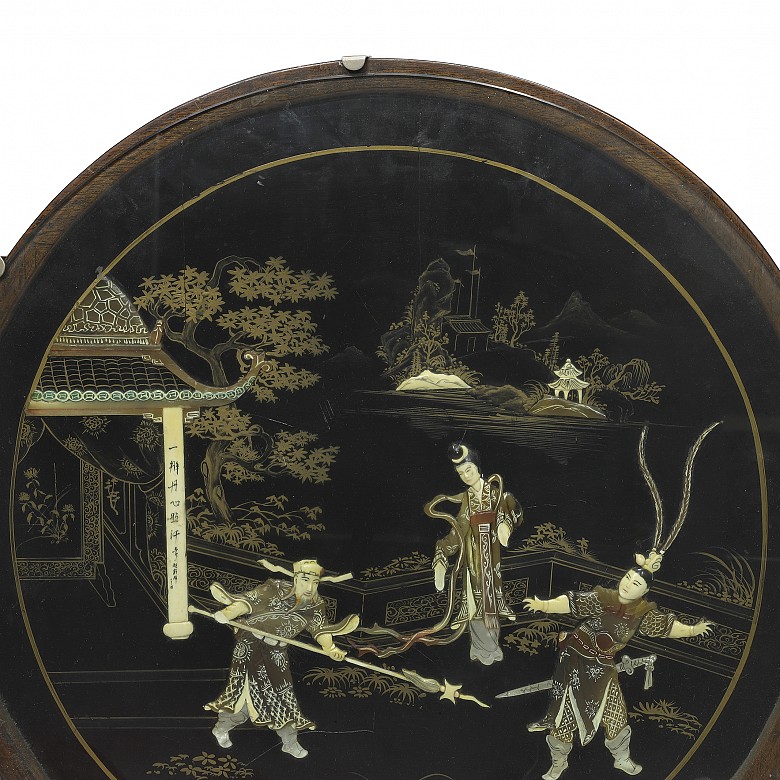 Side table with decorated top, China, 20th century - 1