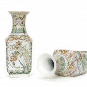 Pair of enameled vases, 20th century