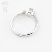0.71cts Solitaire Diamond 18k White Gold - 4