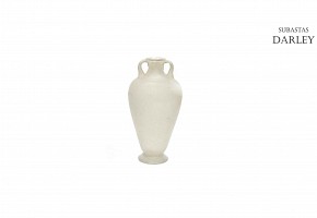White glass amphora, Murano, s.XX