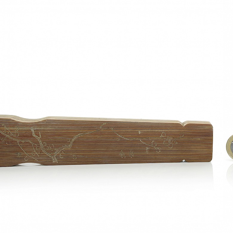 Bamboo letter opener, with box, 20th century