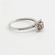 Ring in 18k white gold Fancy diamond - 1