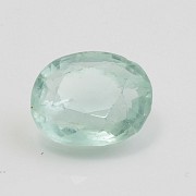 Natural emerald in light color, 32.88cts in weight,