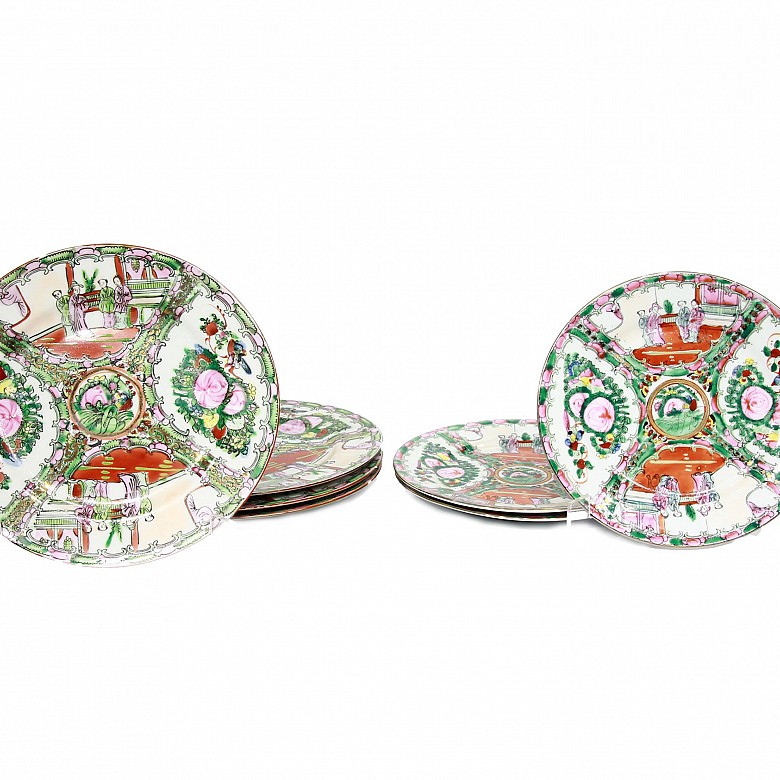 Lot of dishes, Canton, 20th century