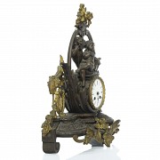 French table clock, late 19th century