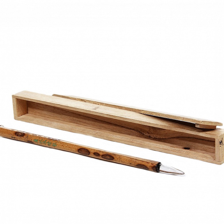 Pincel para practicar de bambú, s.XIX