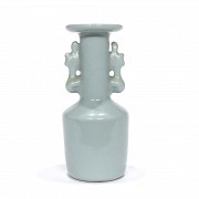 Celadon glazed porcelain vase, Qing dynasty.