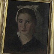 Retrato mujer con pañuelo - 14