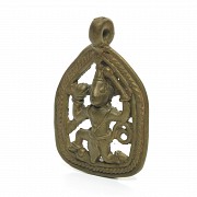 Amuleto hindú de bronce, S.XVIII - XIX - 4
