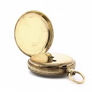 Lady's pocket watch in 18k gold, 19th c. - 2