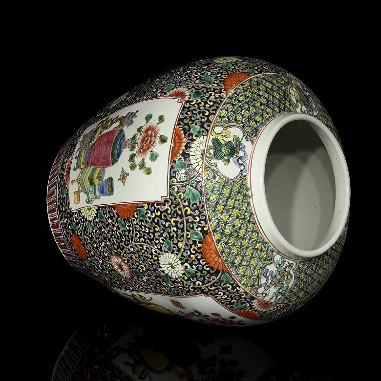 Vasija de porcelana esmaltada, S.XX - 5