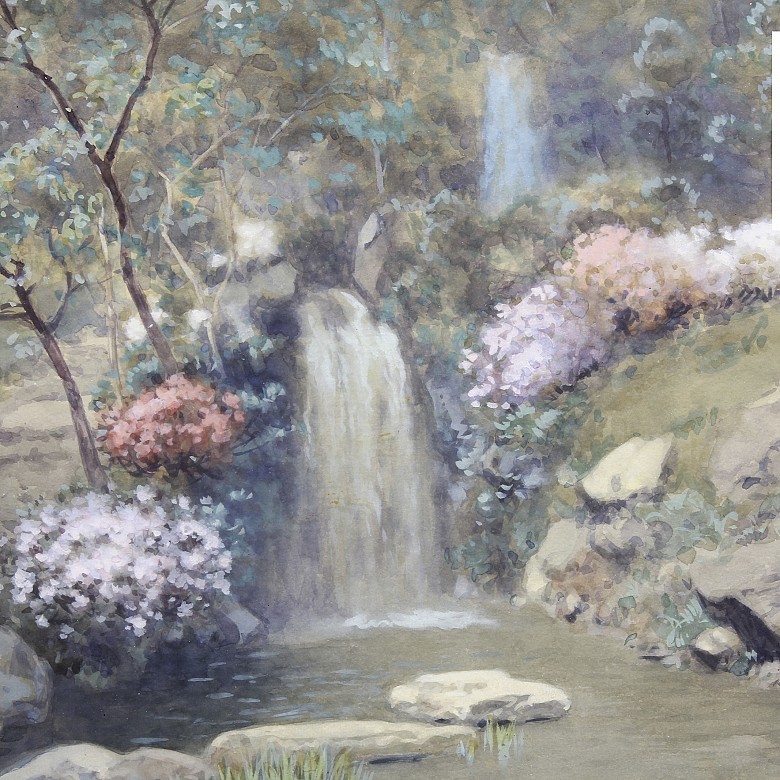 Manjiro Terauchi (1890-1964) “Jardín”