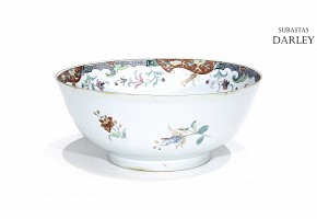 Gran cuenco de porcelana esmaltada, China, s.XX
