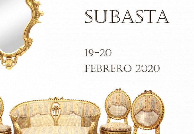 SUBASTA PRESENCIAL 20 FEBRERO 2020 Exposición en sala del 5 al 18 de febrero.