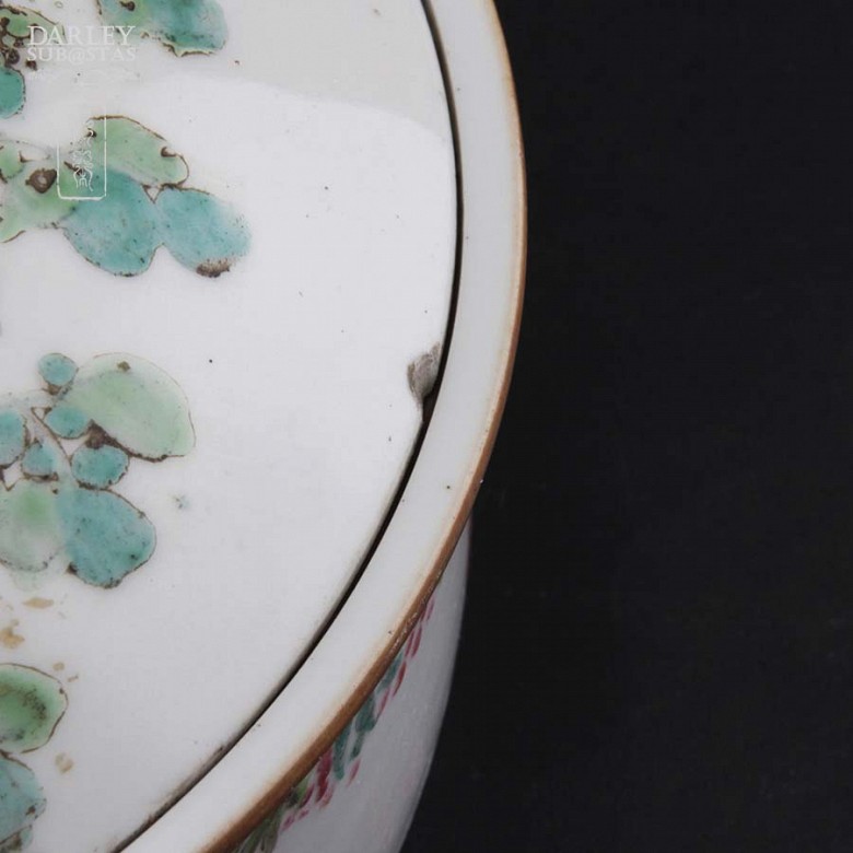 Cazuela con tapa en porcelana china, S.XIX - 3