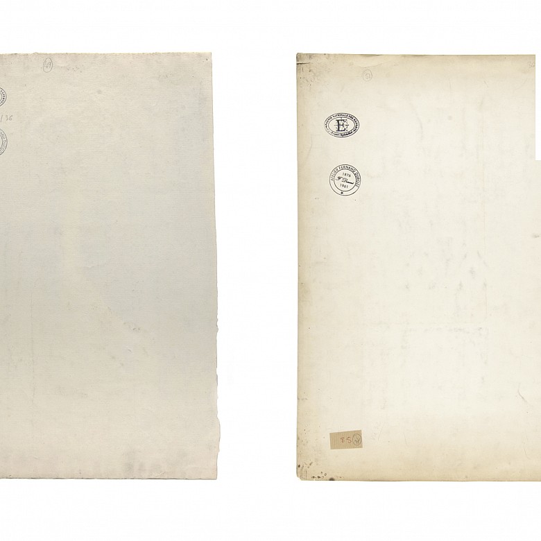 Fernand Durozé (1876-1961) Two drawings.