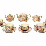 Eight-piece satsuma tea set, Japan, pps.s.XX