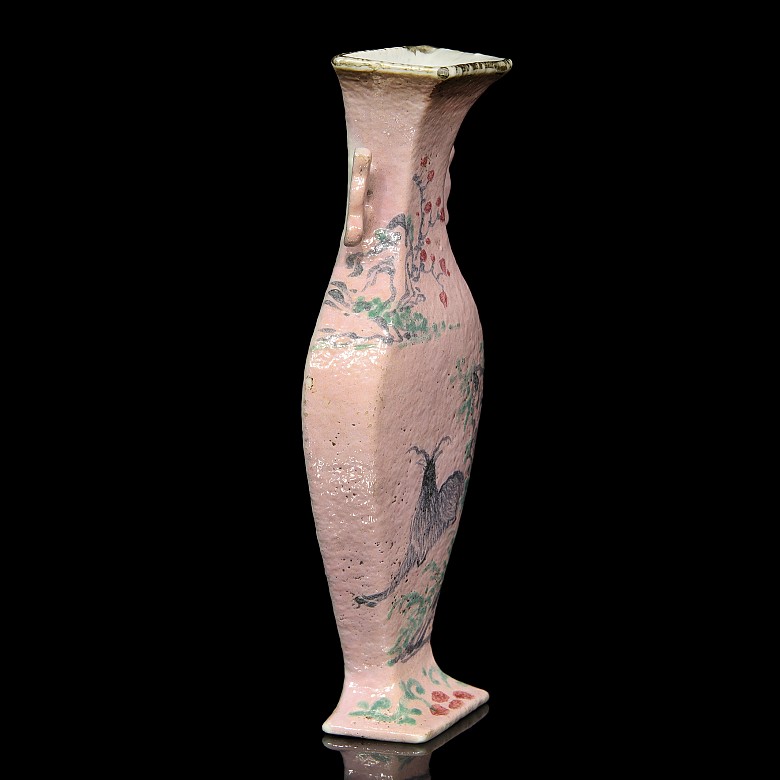 Small pink wall vase - 3