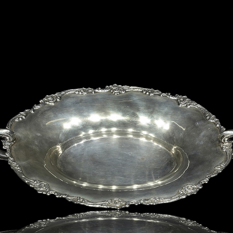 Spanish silver punched centrepiece, 20th century