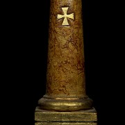Virgen del pilar en madera policromada, S.XIX - 3