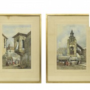 Samuel Prout (1783 - 1852) Pair of watercolours, 