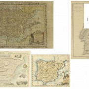 English maps of Spain and Portugal, 19th - 20th Century