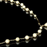 Collar de oro 18 K y perlas.