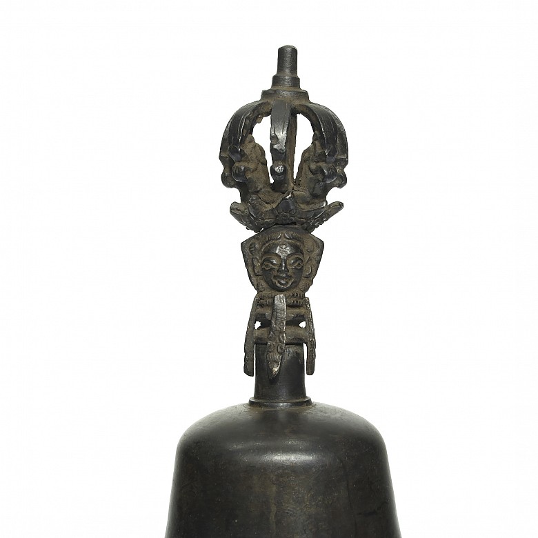 Tibetan bronze bell, 19th - 20th century - 3