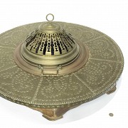 Brass and wood brazier, 19th century - 7