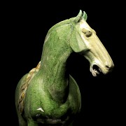 Ceramic figure 'Horse' with Sancai glaze, Tang dynasty (618 - 906)